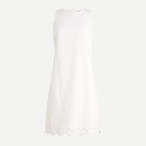 NWT white denim shift dress